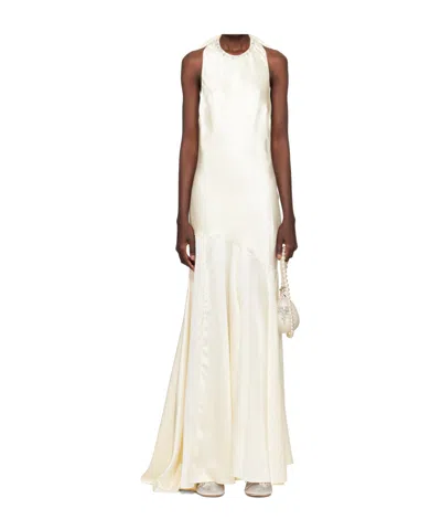 SIMONE ROCHA BRIDAL COLLECTION SILK SATIN BOW DRESS