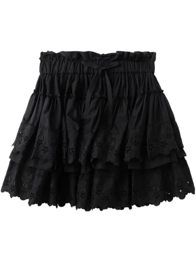 Simone Rocha Broderie Anglaise Skirt In 黑色