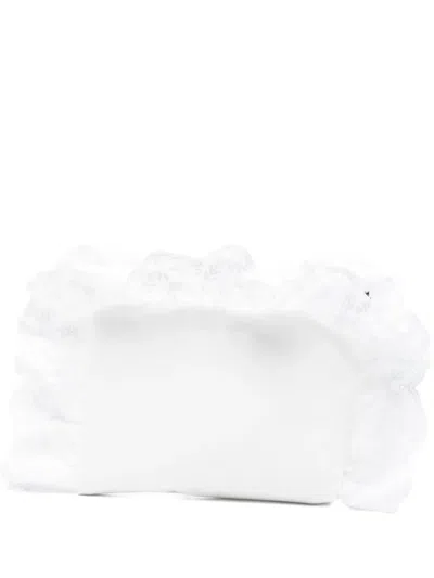 Simone Rocha Pillowcase Embroidered Padded Clutch In Red