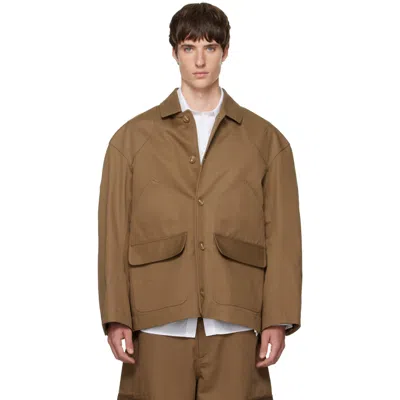 Simone Rocha Brown Daisy Workwear Field Jacket