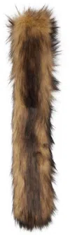 Simone Rocha Brown Slim Faux-fur Scarf In Brown