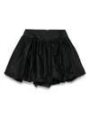 Simone Rocha Black Gathered Bubble Miniskirt In Black