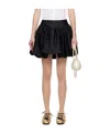 Simone Rocha Black Gathered Bubble Miniskirt In Black