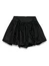 Simone Rocha Black Gathered Bubble Miniskirt In Schwarz
