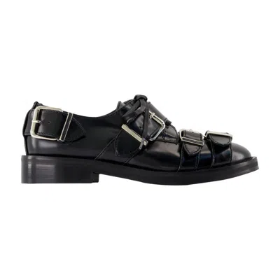 Simone Rocha Buckle Brogue Mocassin In Black