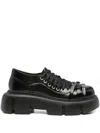 Simone Rocha Buckle-strap Platform Boots In Black