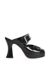 Simone Rocha Mules Mit Design-absatz In Black