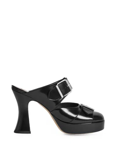 Simone Rocha Mules Mit Design-absatz In Black