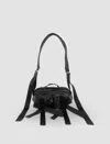 Simone Rocha Crossbody Bum Bag In Black,pearl