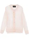 Simone Rocha Bow-embellished Cardigan In Pink