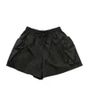 Simone Rocha Cargo Flap Pocket Flare Shorts In Black