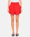 Simone Rocha Flare Pocket Pull-on Cargo Shorts In Red