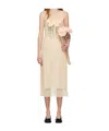 Simone Rocha Carnation Dart Dress In Neutral