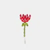 Simone Rocha Haarspange Carnation Mit Kristallen In Red