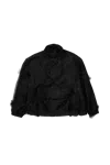 Simone Rocha Carnation Organza Cagoule Jacket Black
