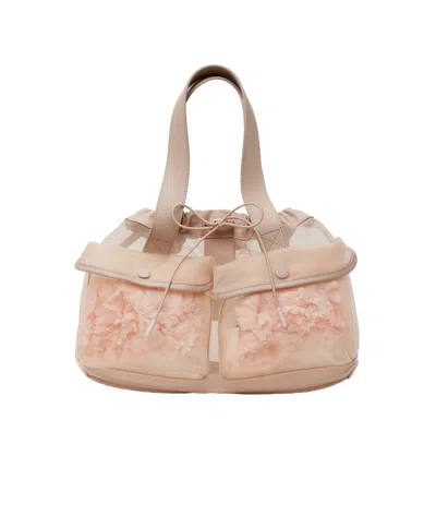 Simone Rocha Carnation Pocket Bag In Nude