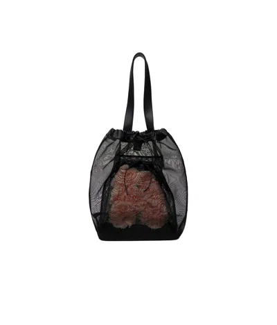 Simone Rocha Carnation Pocket Tote In Black
