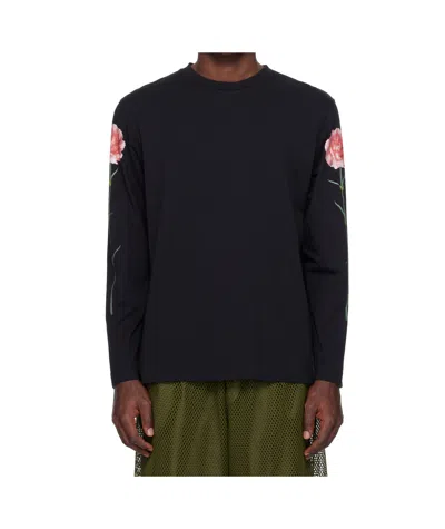 SIMONE ROCHA CARNATION-PRINT LONG-SLEEVE T-SHIRT
