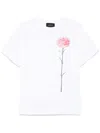 Simone Rocha Women Carnation Print Short Sleeve T-shirt In White