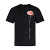 Simone Rocha Carnation Print T Shirt - Jersey - Black In Black