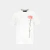 Simone Rocha Women Carnation Print Short Sleeve T-shirt In White