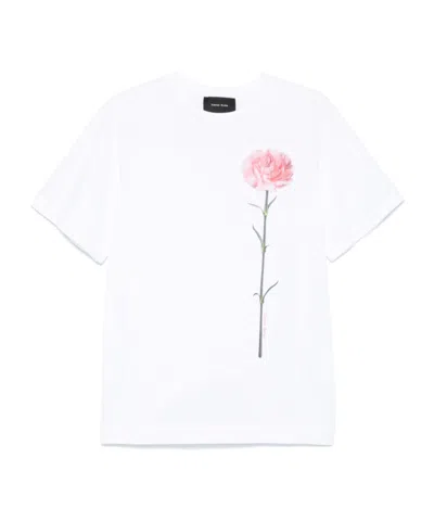 SIMONE ROCHA SIMONE ROCHA CARNATION-PRINT CREWNECK T-SHIRT