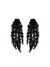 Simone Rocha Cascading Chandelier Earrings In Black