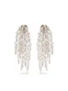 Simone Rocha Cascading Chandelier Earrings In Grey
