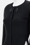 Simone Rocha Cashmere Cardigan In Black