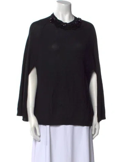 Pre-owned Simone Rocha Cashmere Crew Neck Sweater In Black