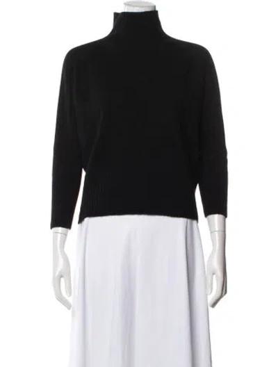 Pre-owned Simone Rocha Cashmere Mock Neck Top In Black