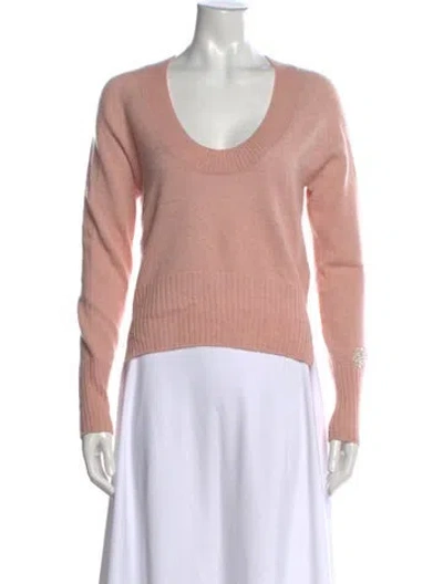 Pre-owned Simone Rocha Cashmere Scoop Neck Sweater In Pink