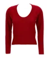 Simone Rocha Maglia In Cashmere In Red