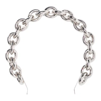 Simone Rocha Chain Hairband Jewellery Pearl In Silver