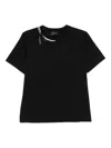 Simone Rocha Chain Pearl T-shirt In Black