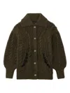 Simone Rocha Chunk-knit Cardigan In Green