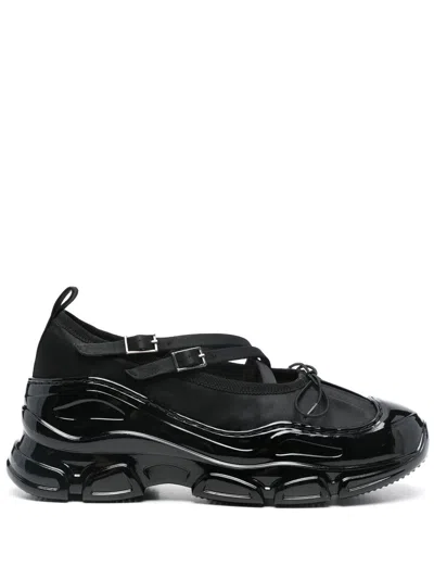 Simone Rocha Classic Ballerina Sneakers In Black