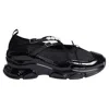 Simone Rocha Crystal Buckle Tracker Leather-trimmed Shoes In Black