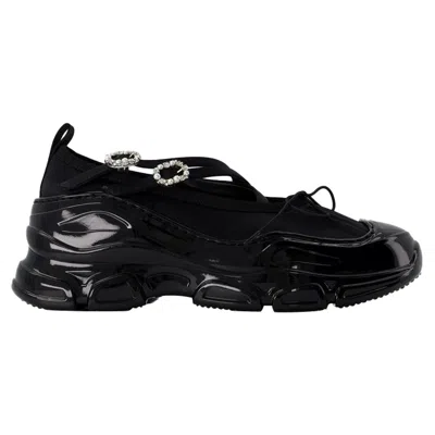 SIMONE ROCHA CLASSIC CRISS CROSS TRACKER SNEAKERS - SIMONE ROCHA - PVC - BLACK