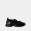 Simone Rocha Crystal-embellished Satin Flats In Black