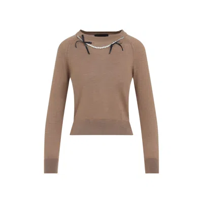 SIMONE ROCHA SIMONE ROCHA CLASSIC LONG SLEEVE JUMPER W/ EMB