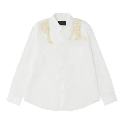 Simone Rocha Classic Shirt With Hare In White