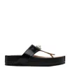 Simone Rocha Climbing Toe Sandals In Black