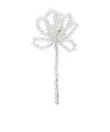 Simone Rocha Cluster Crystal Flower Ear Bone Clip In White