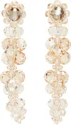 Simone Rocha Cluster Drip Crystal Earrings In Gold