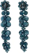 Simone Rocha Cluster Drip Crystal Earrings In Blue