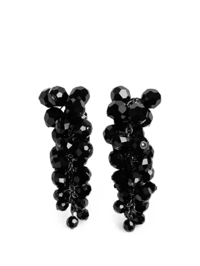 Simone Rocha Cluster Drip Earrings In Purple