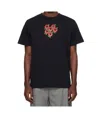 Simone Rocha Cluster Rose Logo Print T-shirt In Black