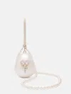 Simone Rocha Large Pearl Egg Clutch Bag In Weiss