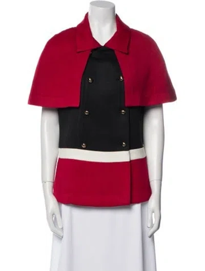 Pre-owned Simone Rocha Colorblock Pattern Jacket In Red